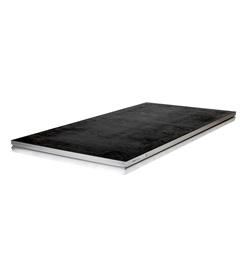BASICLINE DECK 200X100CM BL. COATED Basicline sort Scenemodul