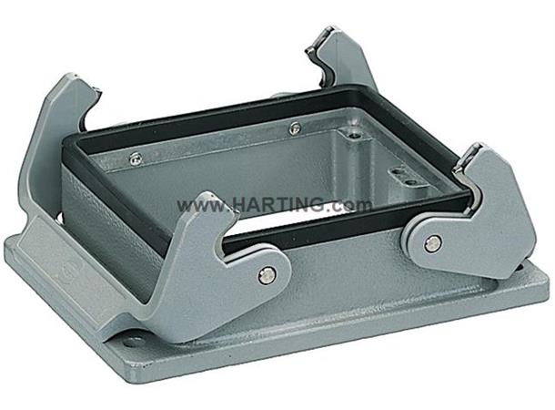 Harting chassis for 2 x HAN 6Hsb 35A 