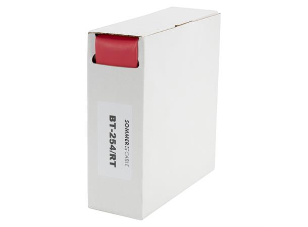Heat shrink tub.-Box. 25,4mm Shrink-on tube 3m | red