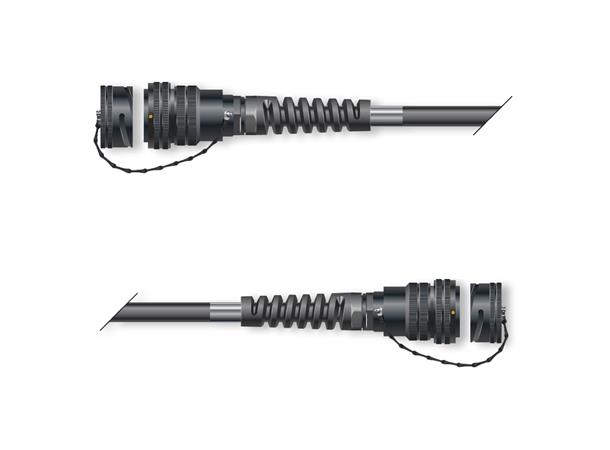 Multicorekabel Transfer, sort, 10,00m Multicore cable with round LK-connector 