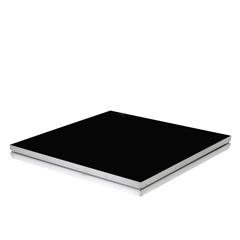 BASICLINE DECK 100X100CM  BL. COATED Basicline sort Scenemodul