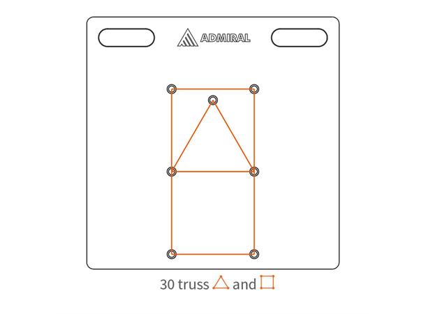 Baseplate 73 cm Black FOR 30-TRUSS