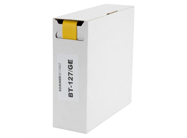 Heat shrink tub.-Box. 12,7mm Shrink-on tube 5m | yellow