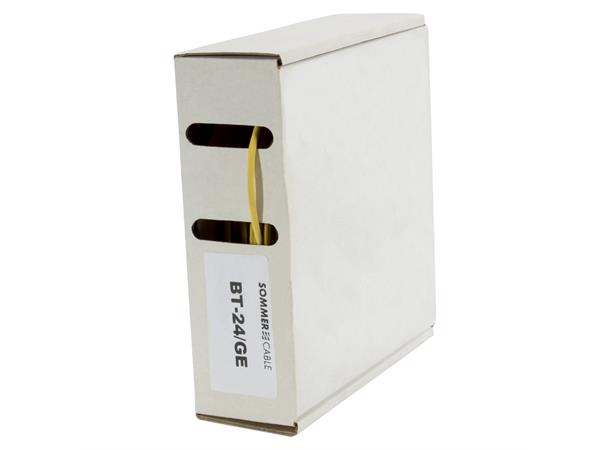 Heat shrink tub.-Box. 2,4mm Shrink-on tube 10m | yellow