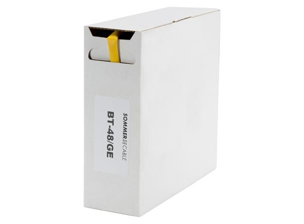Heat shrink tub.-Box. 4,8mm Shrink-on tube 10m | yellow