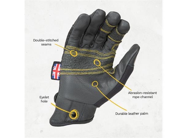 Rope Ops™ 2.0 Glove – Full Fingered Sort S 