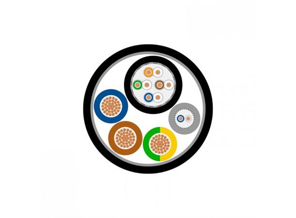 SC-Monocat 111C, power, 1-Cat7, 1-DMX DMX + CAT og strøm hybrid 