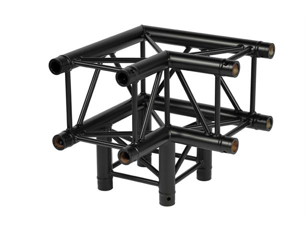 SQUARE 30 3-WAY CORNER 48X3 RAL9005 HC - Corners maintube 48x3 