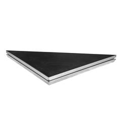 BASICLINE DECK Tri. 100X100CM BLACK Basicline sort Scenemodul