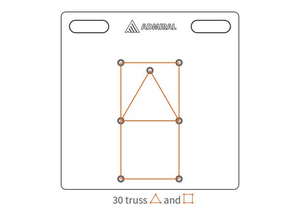 Baseplate 73 cm Zinc FOR 30-TRUSS 