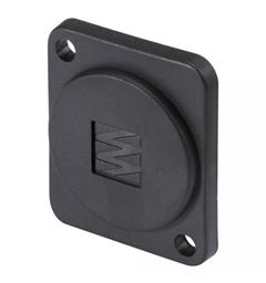HICON D flange for rear panel with SOMMER CABLE logo