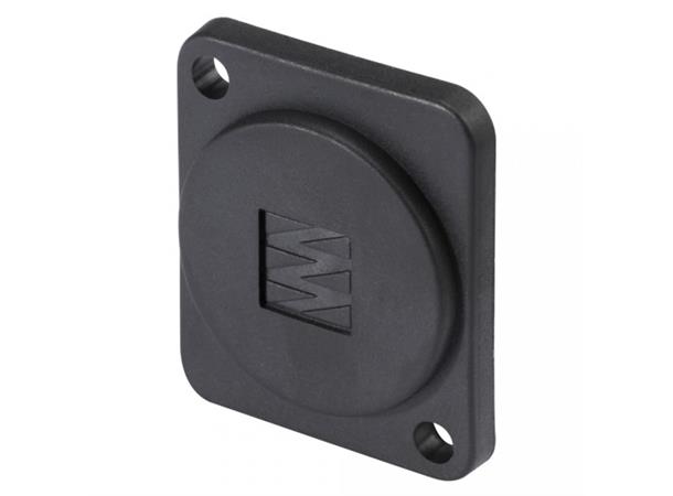 HICON D flange for rear panel with SOMMER CABLE logo 