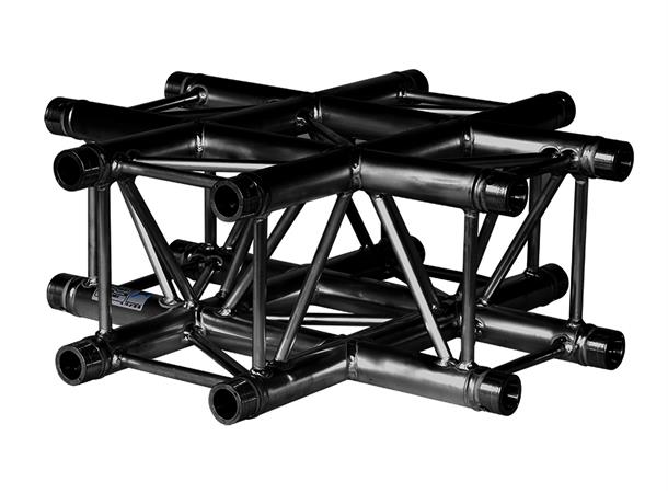 SQUARE 30 4-WAY CORNER CROSS 48X3-BL HC - Corners maintube 48x3 