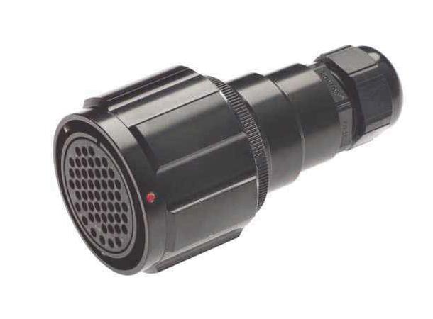 Tourline Series 37 pin, female cable Black Metal Coated Nut 