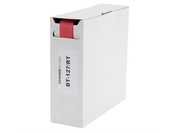Heat shrink tub.-Box. 12,7mm Shrink-on tube 5m | red