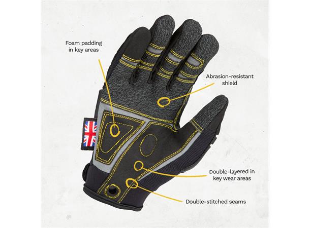 Protector™ 5.0 Glove – Full Fingered Sort XXL 