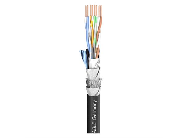 SC-MERCATOR CAT.5 AWG26 sort, PUR Nettverk CAT 5 kabel.