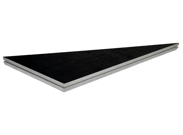 BASICLINE DECK TRI. 200X100CM LEFT B. Basicline sort Scenemodul 