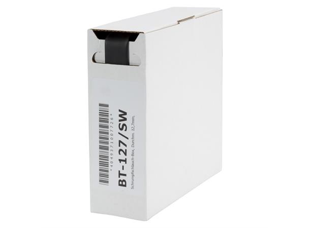 Heat shrink tub.-Box. 12,7mm Shrink-on tube 5m | black