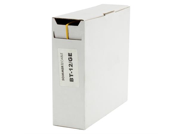 Heat shrink tub.-Box. 1,2mm Shrink-on tube 10m | yellow