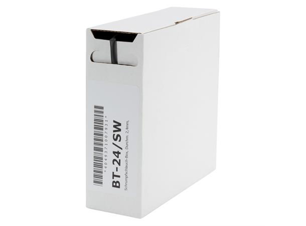 Heat shrink tub.-Box. 2,4mm Shrink-on tube 10m | black