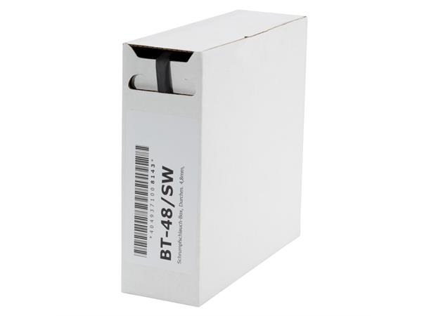 Heat shrink tub.-Box. 4,8mm Shrink-on tube 10m | black