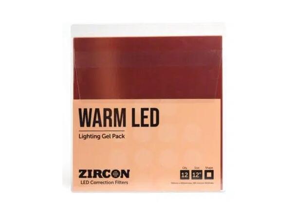 Zircon Warm LED Lighting Gel Pack 12 Zircon sheets 300mm x 300mm 