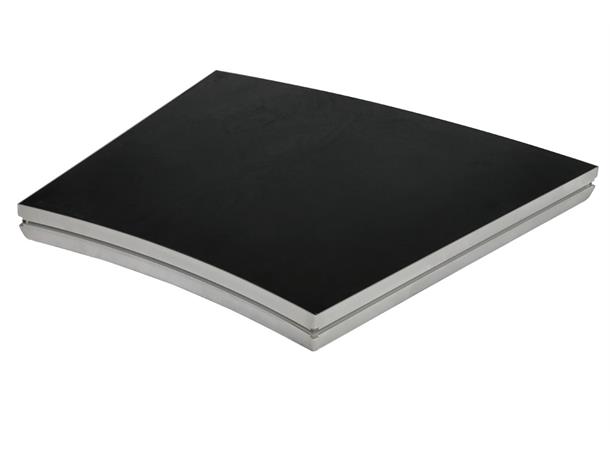 BASICLINE R 300CM 22,5DGR. BL. COATED Basicline sort Scenemodul 