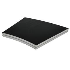 BASICLINE R 300CM 22,5DGR. BL. COATED Basicline sort Scenemodul