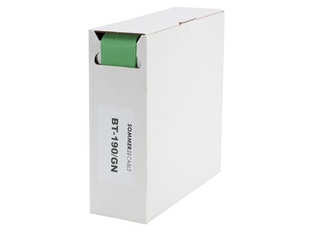 Heat shrink tub.-Box. 19,0mm Shrink-on tube 5m | green