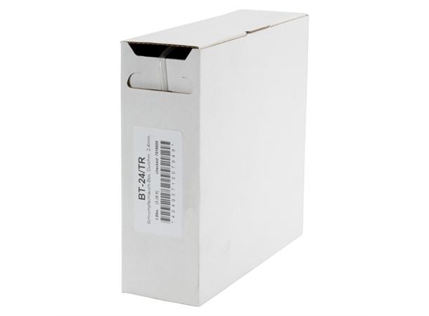 Heat shrink tub.-Box. 2,4mm Shrink-on tube 10m | transparent