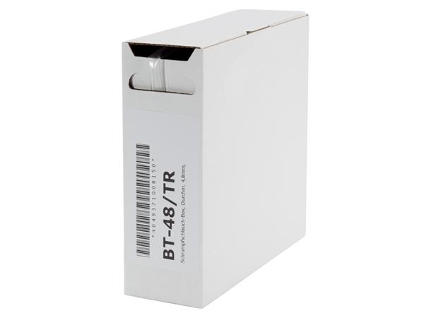 Heat shrink tub.-Box. 4,8mm Shrink-on tube 10m | transparent