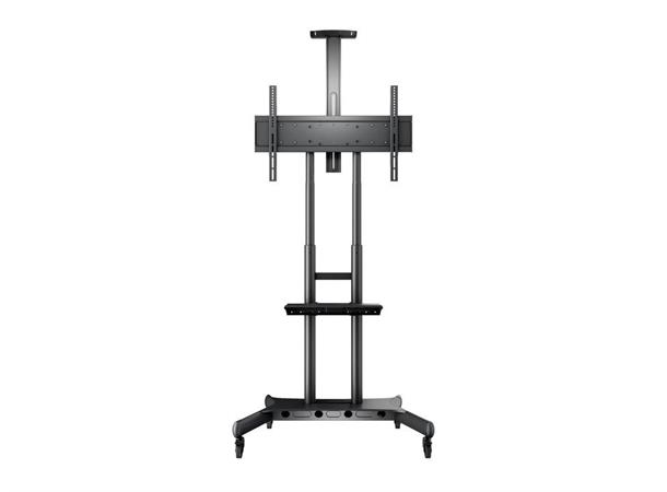 Multibrackets Gulvtralle Basic 180 Sort, 90kg, 800x500, 55-80", ink hylle 