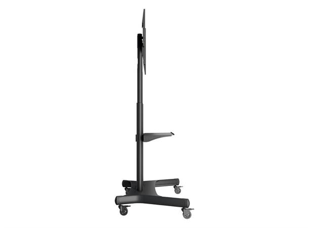 Multibrackets Gulvtralle Basic 180 Sort, 90kg, 800x500, 55-80", ink hylle 