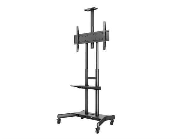 Multibrackets Gulvtralle Basic 180 Sort, 90kg, 800x500, 55-80", ink hylle 