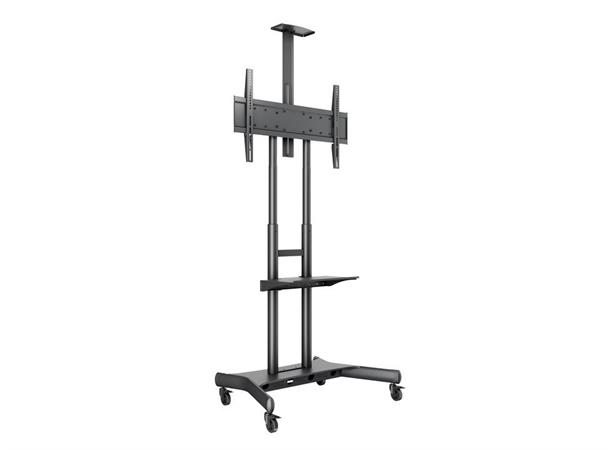Multibrackets Gulvtralle Basic 180 Sort, 90kg, 800x500, 55-80", ink hylle 