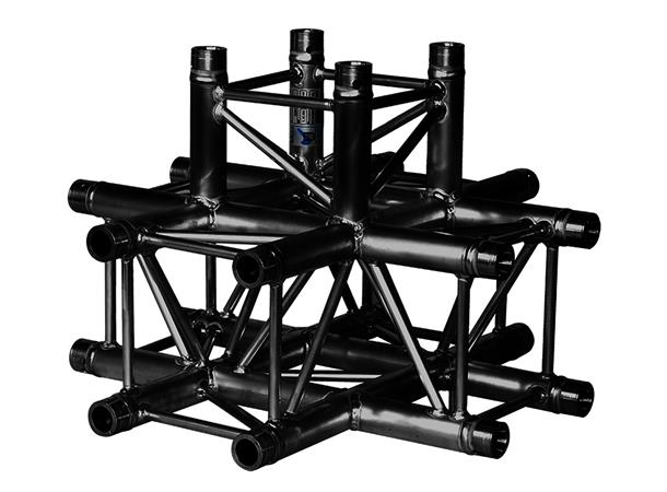 SQUARE 30 5-WAY CORNER 48X3 RAL9005 HC - Corners maintube 48x3 