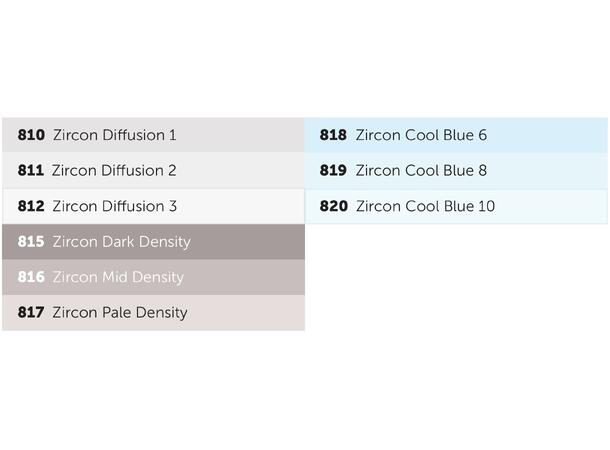 Zircon Cool LED Lighting Gel Pack 9 Zircon sheets 300mm x 300mm 