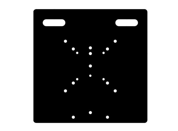 Baseplate DT-BPS 8080 10mm Medium  Black 10mm, 45kg 