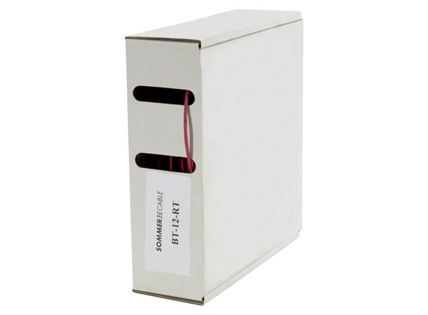 Heat shrink tub.-Box. 1,2mm Shrink-on tube 10m | red