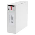 Heat shrink tub.-Box. 3,2mm Shrink-on tube 10m | red