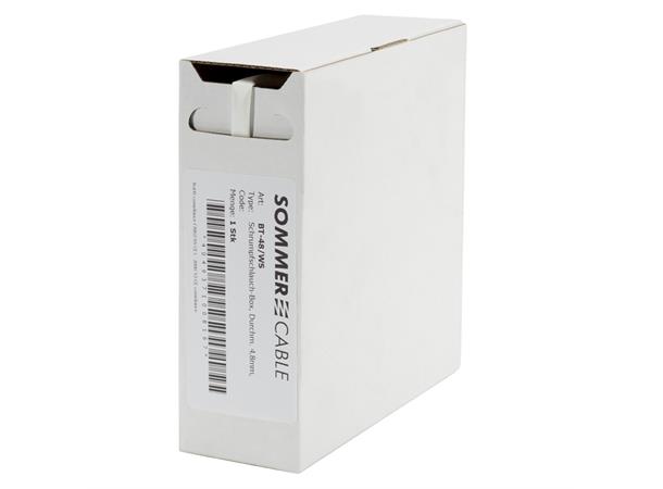 Heat shrink tub.-Box. 4,8mm Shrink-on tube 10m | white