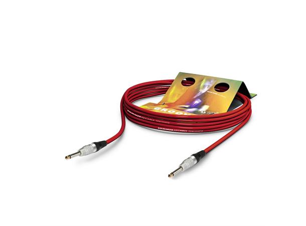 IC Tricone rød,  3,00m Mono Jack/Jack Hicon. 