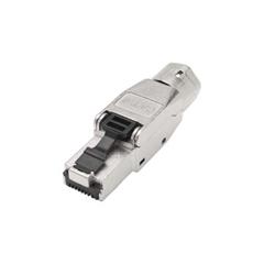 RJ45 CAT.8.1 40GBit, AWG26-22. IDC RJ45 CAT..18, rett/vinkel hette