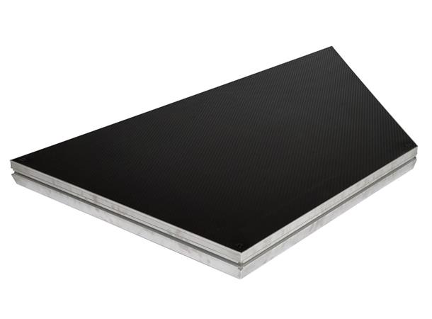 TOPLINE DECK 200X100X100CM LEFT Topline sort Scenemodul 