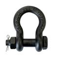 1T Sjakkel med mutterbolt, sort Bow shackle safety pin