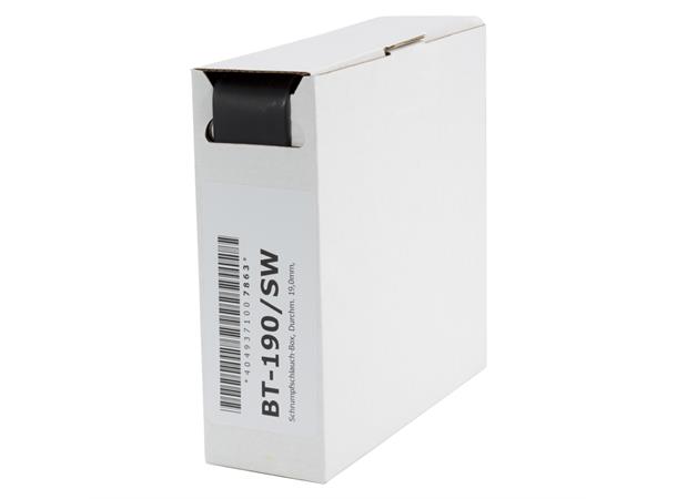 Heat shrink tub.-Box. 19,0mm Shrink-on tube 5m | black
