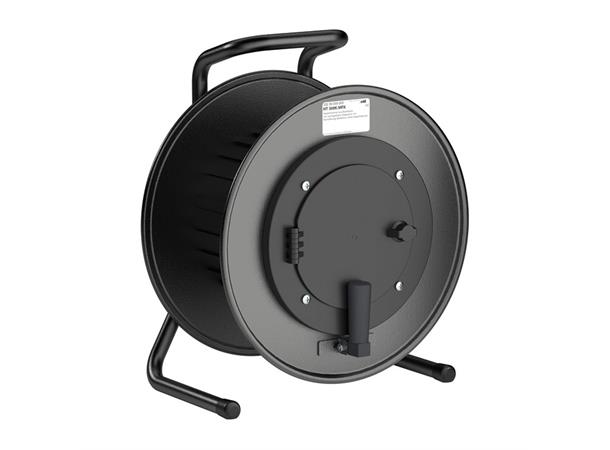 Network cable CAT7 PUR, sort, 75,00m Med lokk på trommel 