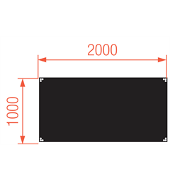 TOPLINE DECK 200X100CM Topline sort Scenemodul