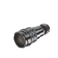 Tourline Series 25 pin, male cable Black Metal Coated Nut